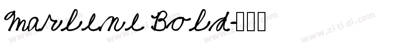 Marlene Bold字体转换